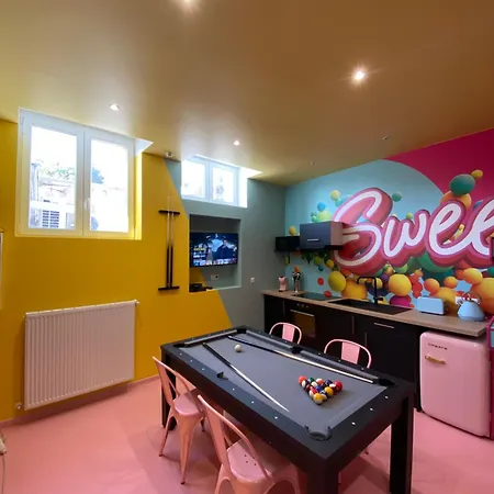 Apartamento Capsule Bonbon - Balneo - Sauna - Billard - Nintendo Switch Douai